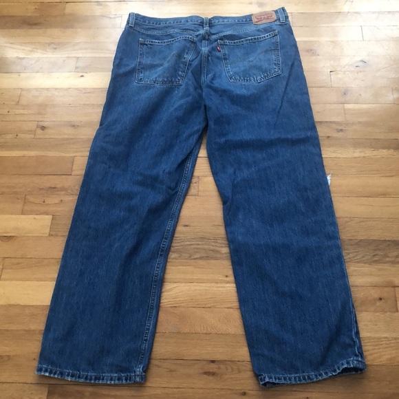 SALE Levi’s Low Pro Straight leg distressed Jean denim  Size 33 mid rise - Picture 7 of 10